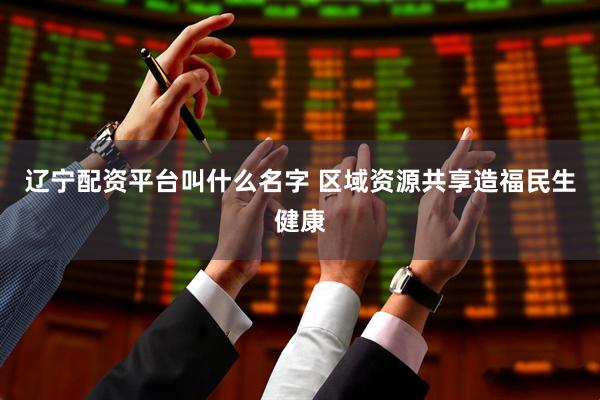 辽宁配资平台叫什么名字 区域资源共享造福民生健康